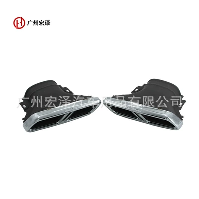 E260E300Le320E350E43E53 Upgraded to Amge63 – Car muffler - amg-silver-one-piece-pair