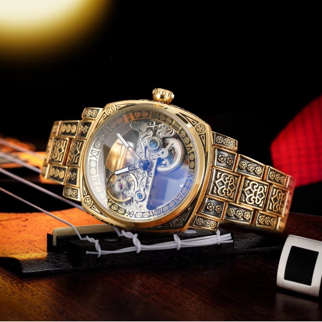 2026 FORSINING Vintage Men's Carved Hollow Fashion Automatic Mechanical Watch_voghion.com