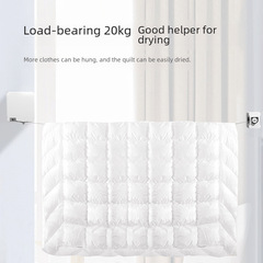 Factory-direct, retractable, invisible clothesline&mdash;extendable indoor and outdoor drying rope, 6-meter length, nail-free clothesline.