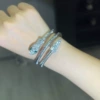 Snake Bracelet-White K color