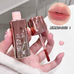 Gege bear velvet fog matte air lip mud student party white not easy to fade low saturation pseudo plain lipstick