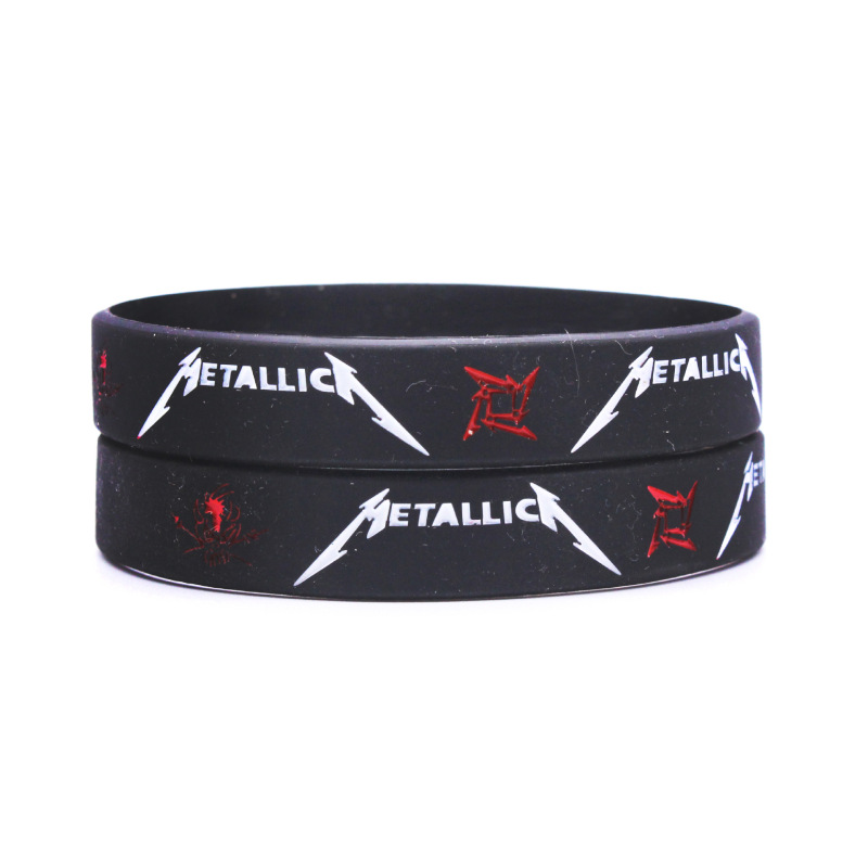 METALLICA band bracelet heavy metal band bracelet rock bracelet European and American star bracelet cross-border