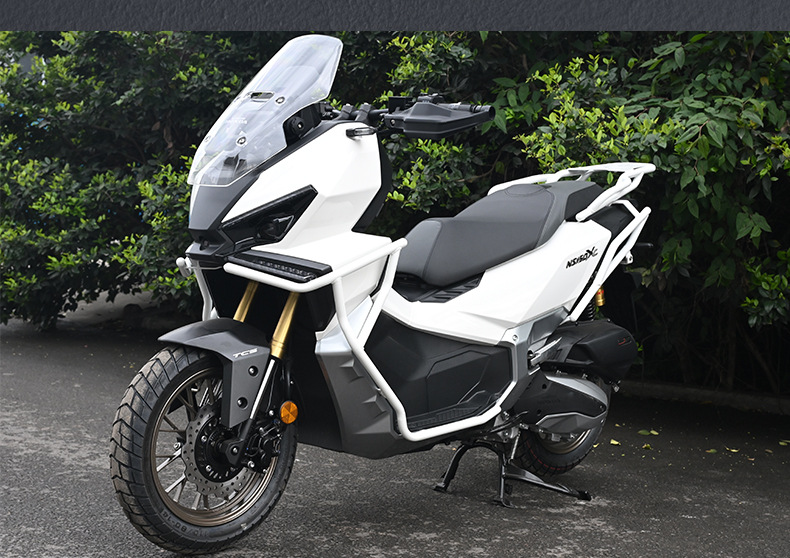 Suitable for Xin Da Zhou Honda Ns150Xc Protective Bars, Front and Rear Exhaust Pipe Bumpers, Anti-Fall Rear Tail Frame, Modified Windshield