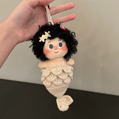 Pluş açarlıqlar | Freckles Keychain Toy Accessory - beige-mermaid-black-explosion-pendant