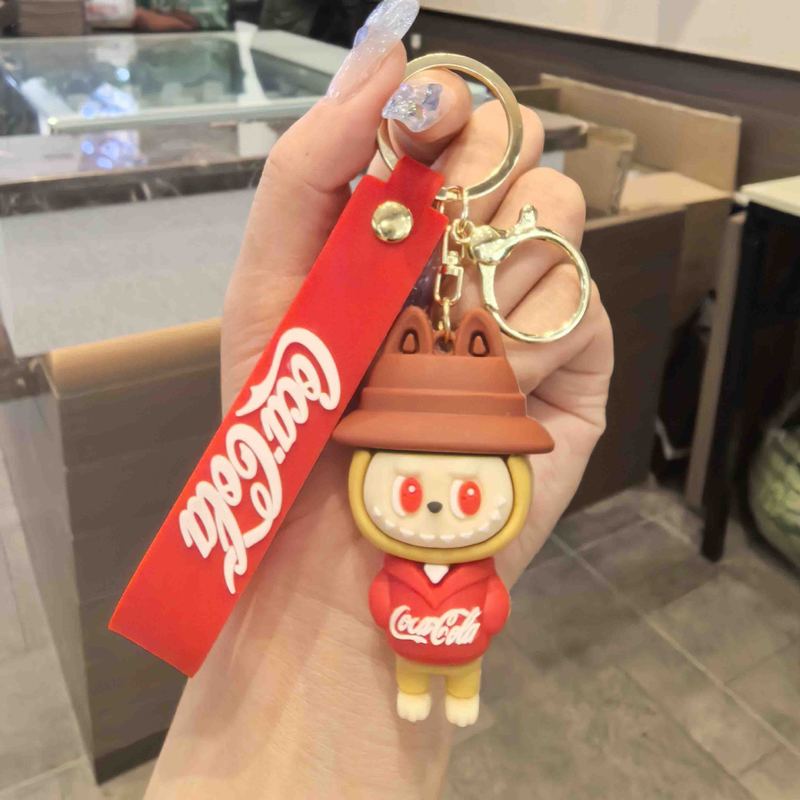 跨境拉布布可爱系列钥匙扣创意公仔坐姿汽车背包挂饰地摊礼品批发|undefined