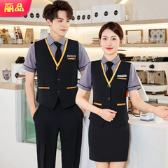 酒店工作服KTV夜場服務生工裝夜總會酒吧男女服務員制服刺繡LOGO