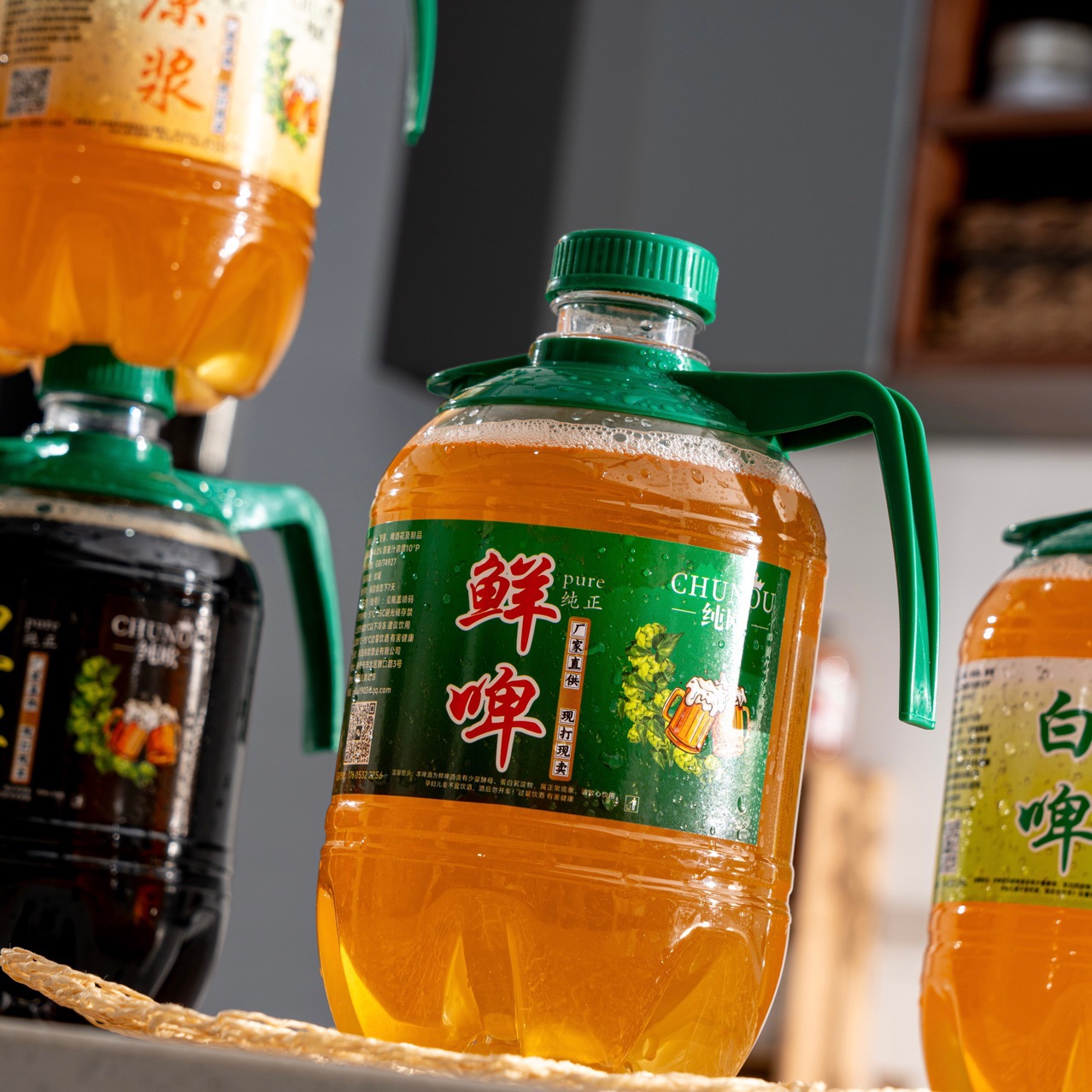 纯欧鲜啤原浆啤酒 1.5L桶装青岛特产精酿扎啤 13°P 7天鲜活啤酒