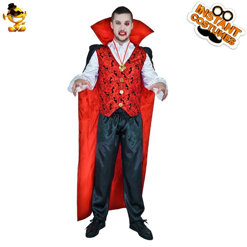 Traje de fiesta de vampiro de murciélago de Halloween para hombres adultos disfraz de juego de rol cosplay