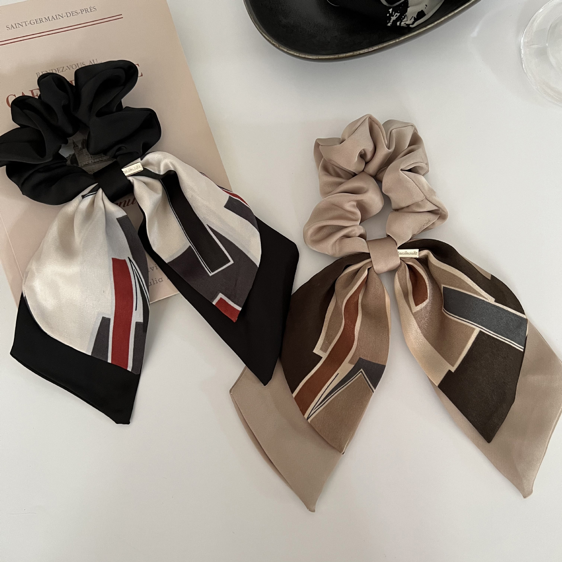 Simple Style Color Block Cloth Hair Tie display picture 2