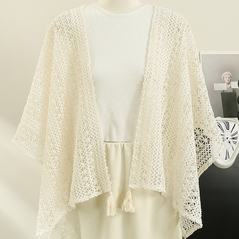 Vintage Strickjacke Mit Fransen Im Ethno Stil Für Damen_voghion.com