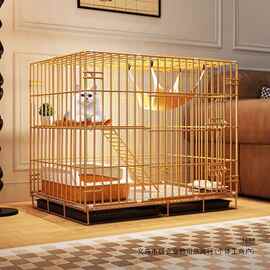家用猫笼猫别墅实用双层宠物笼大空间三层四层折叠款便捷收纳携带