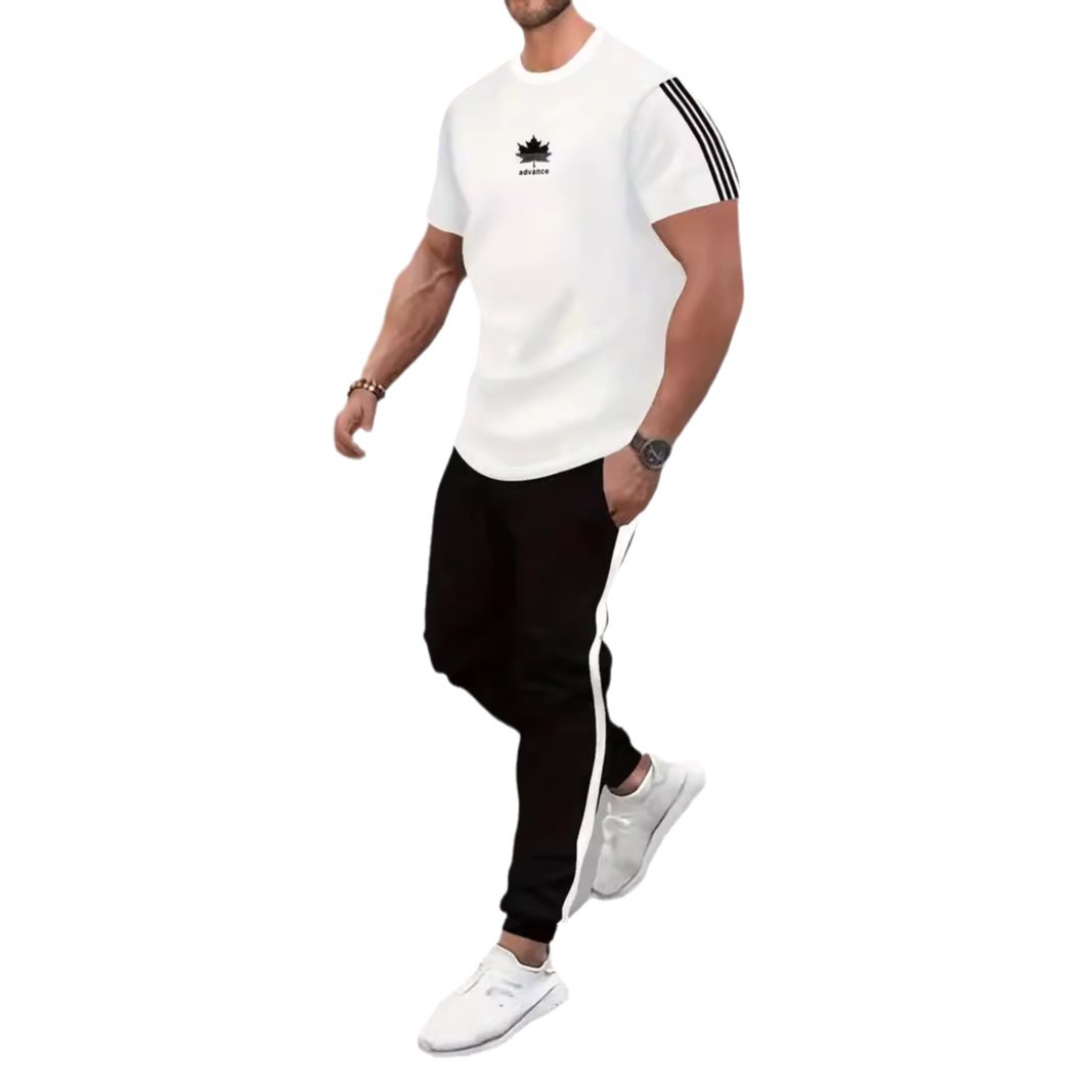 Pantalones de camiseta de manga corta simple de alta calidad para hombre 2024 nuevo producto suelto y cómodo juego de ME13 ML4