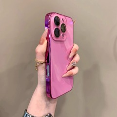 軽量高級強化ガラス iPhone17promax 携帯電話ケース Apple 15 新型 14 全面保護レンズフィルム付き保護カバー
