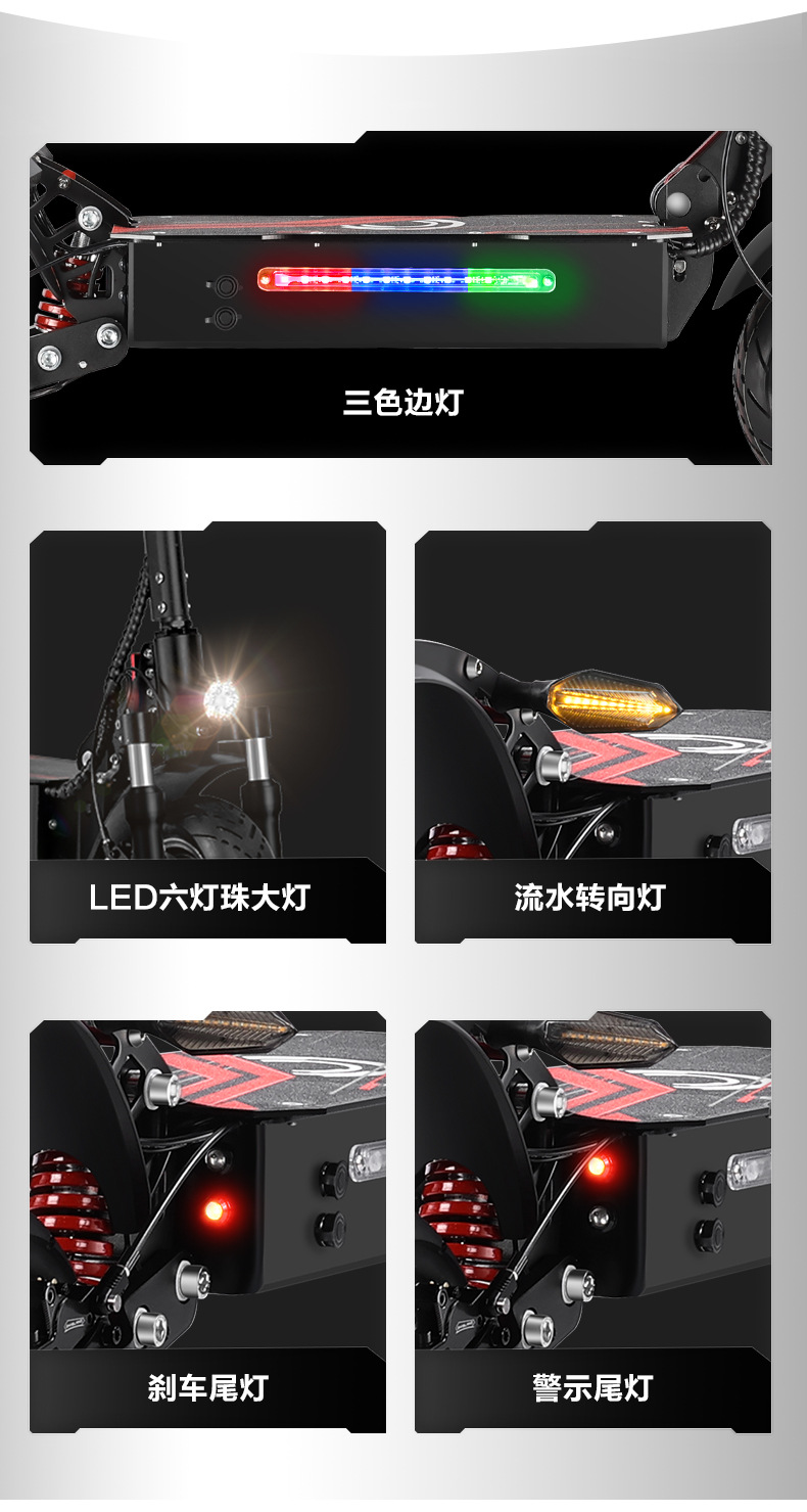 BOYUEDA dual-drive off-road electric scooter with long range, foldable, and supports OEM/ODM