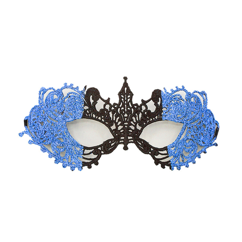 Halloween encaje pequeña punta máscara de polvo para mujeres pareja baile de masquilla mitad cara princesa máscara de disfraz