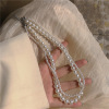 Retro advanced universal necklace from pearl, brand choker, chain for key bag , high-quality style