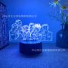The Avengers, night light, creative touch table lamp for bed, lantern, 3D, creative gift, remote control, 16 colors