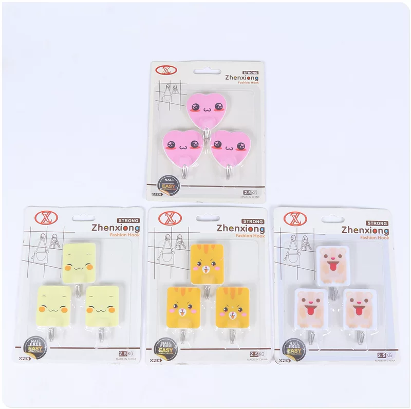 Hook wall self-adhesive punch-free strong adhesive hook wardrobe kitchen household multi-functional adhesive does not fall off the paste