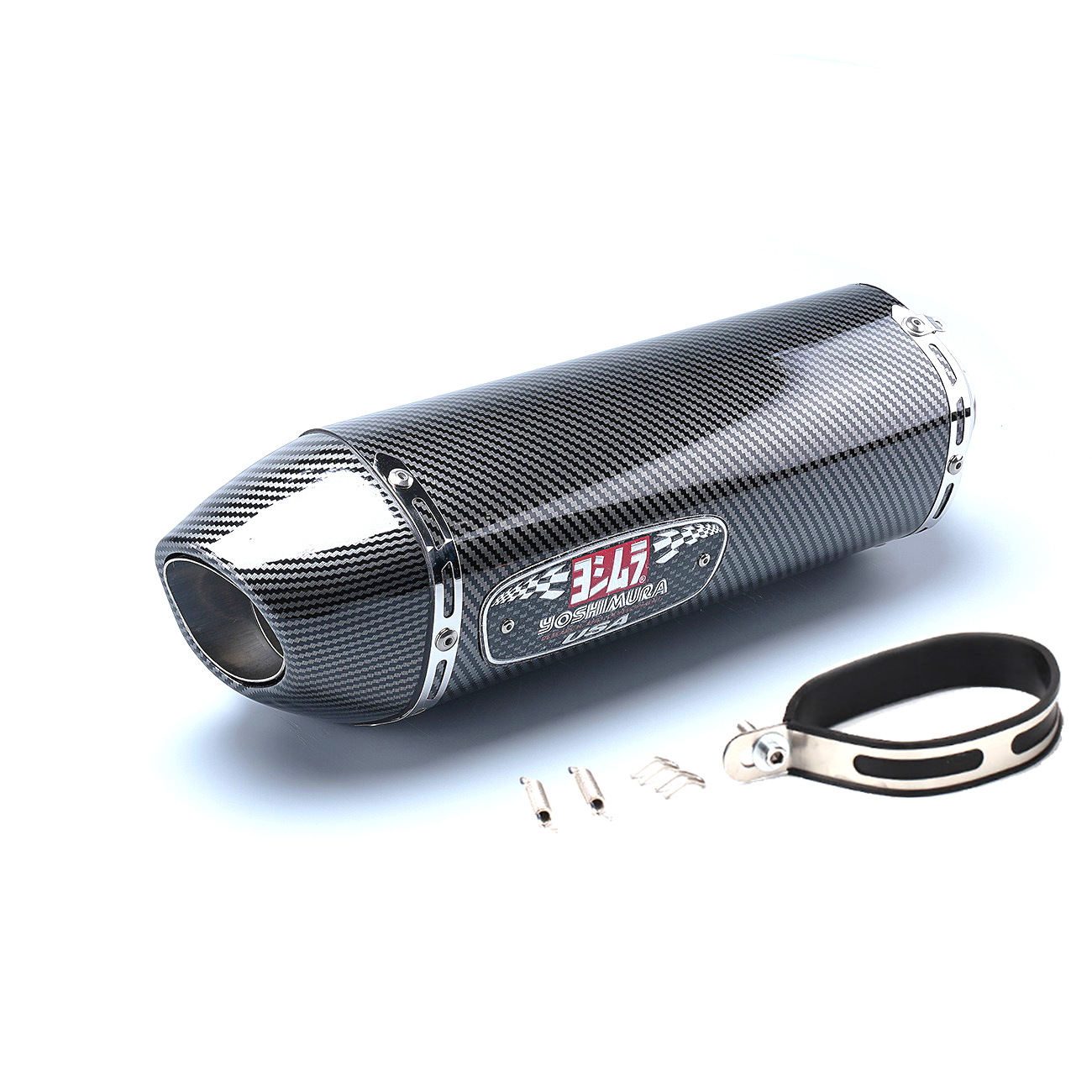 Motorcycle carbon fiber exhaust pipe modified exhaust pipe tail section Yoshimura R77 tail throat QJmoto race 600/spring breeze