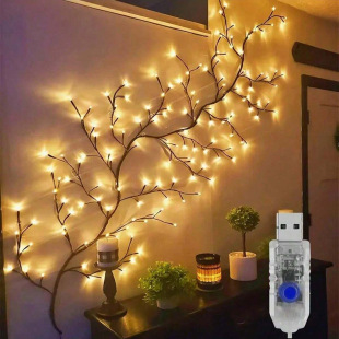 led branch rattan wall light room decoration gypsophila cross-border net red tree light random curved branch tree light