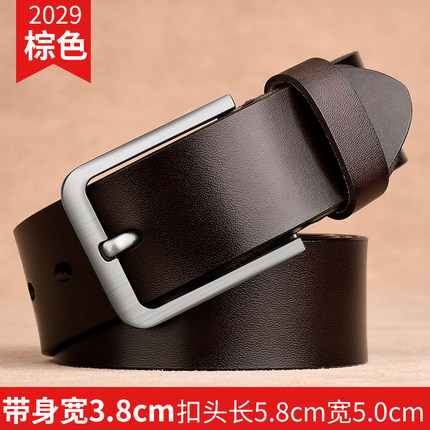Cinturón de cuero para hombre todo fósforo clásico productos genuinos moda negocios casual Denim cinturón de moda para hombres
