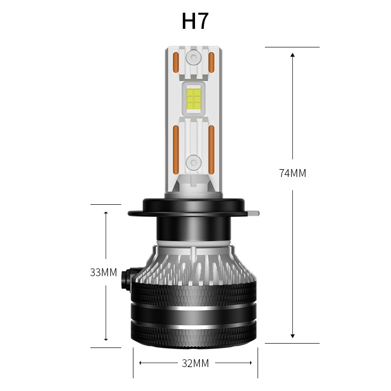 Q5 faro LED de doble tubo de cobre H11 faro láser de automóvil súper brillante H7 bombilla modificada H4 faro integrado lejano y cercano
