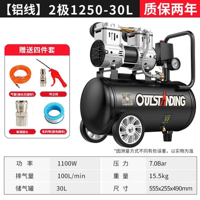 Small Air Compressor, High-Pressure: Hava kompressorları - new-product-launch-level-2-model-1250-30l-four-piece-set