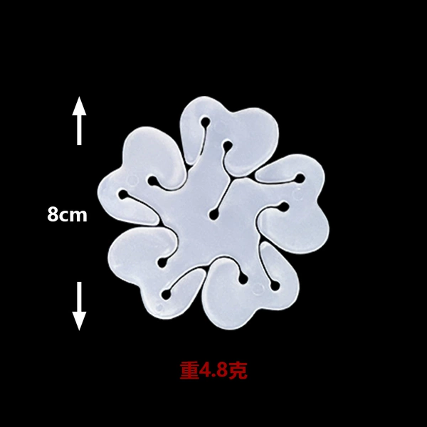 Double-layer balloon big plum blossom clip