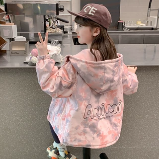 女童外套早秋2025新款洋气春秋装女孩时髦洋气大童儿童冲锋衣秋季