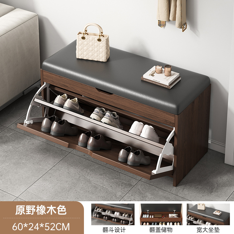 Zapatero hogar puerta interior multi-capa simple zapato gabinete 2024 nuevo popular Gran capacidad Flip zapato cambio taburete
