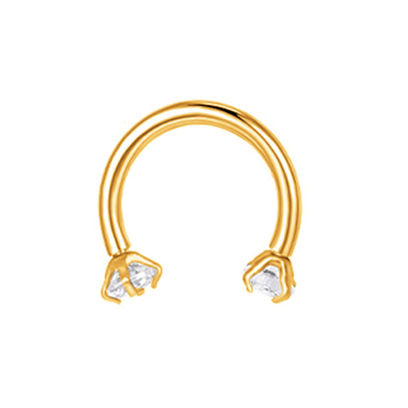 Labret piercing jewelry detail image