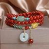 One bead bracelet, agate protective amulet, buckle, pendant, for luck, wholesale