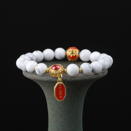 Beijing Yonghe same style twelve zodiac bracelets amazonite malachite bracelets Buddhist beads crystal jade men's and women's styles