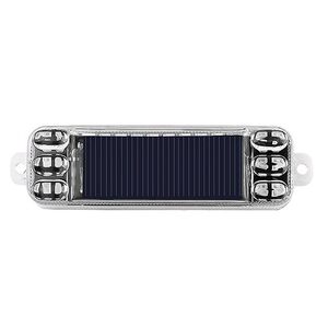 ソーラー LED フラッシュライト 追突防止 防水対応 車 / バイク汎用 夜間警告灯 