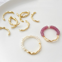 14k����僱�ɫ�ֹ�����diy��Ȧ��֦��ָ�����p�������������