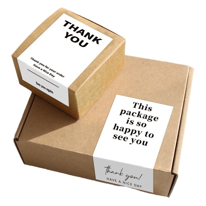 Spot al por mayor rectángulo gracias a la pegatina de sellado de la caja del avión