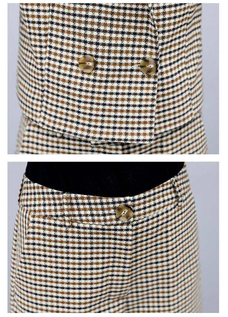 GraceChic Plaid Suit For Women Spring And Autumn 2023 New Korean Style Fashionable Age-Reducing Elegant Wide-Leg Pants Two-Piece_voghion.com