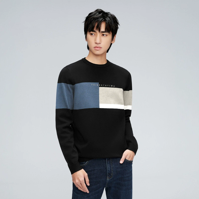 Классический свитер с круглым вырезом с длинными рукавами трикотажный свитер осенний новый мягкий свитер