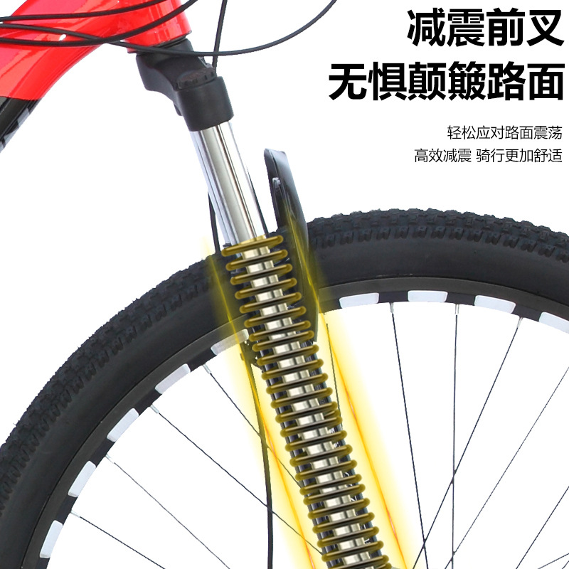 Bicicletas de montaña de velocidad variable de amortiguación para hombres y mujeres motocicleta todoterreno de carreras de estudiantes de secundaria jóvenes 24 pulgadas 26 pulgadas coche de carretera