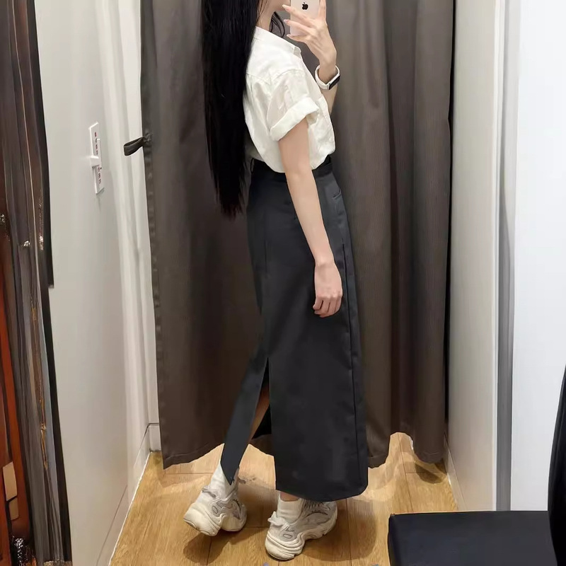 白色短袖衬衫女夏季小众设计高级感休闲百搭通勤衬衣宽松半袖上衣|undefined