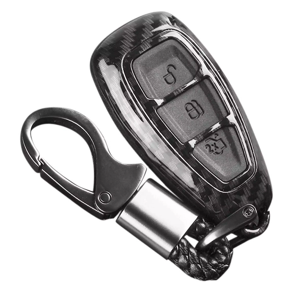 Подходит для старого чехла для ключей Ford Ranger F350 Ecosport, острого чехла для ключей из углеродного волокна
