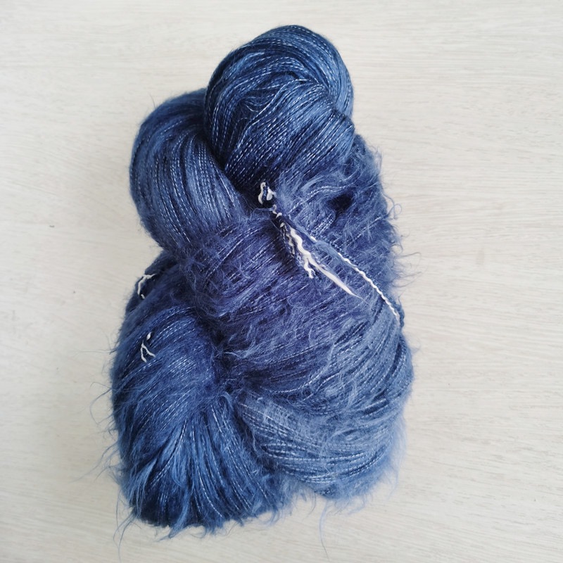 成龙纺织5.5支涤腈白芯拉毛纱线 DIY手工编织帽子围巾线拉毛纱