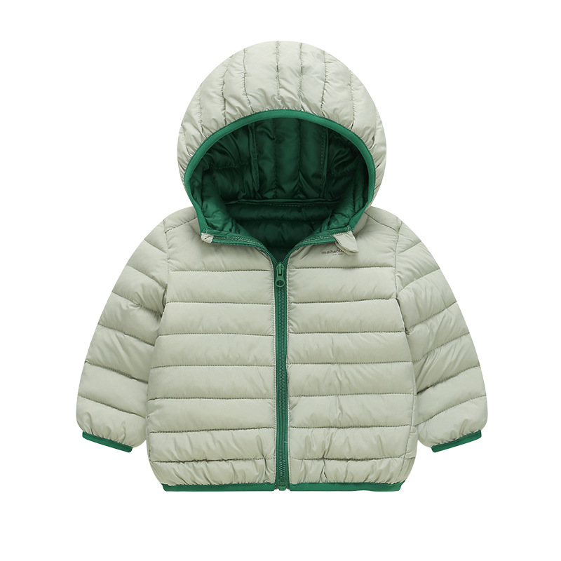 Ropa de algodón para niños transfronterizos nueva chaqueta de algodón de color sólido en primavera, otoño e invierno, dulces para niños y niñas, ropa de algodón encantadora y extranjera para niños