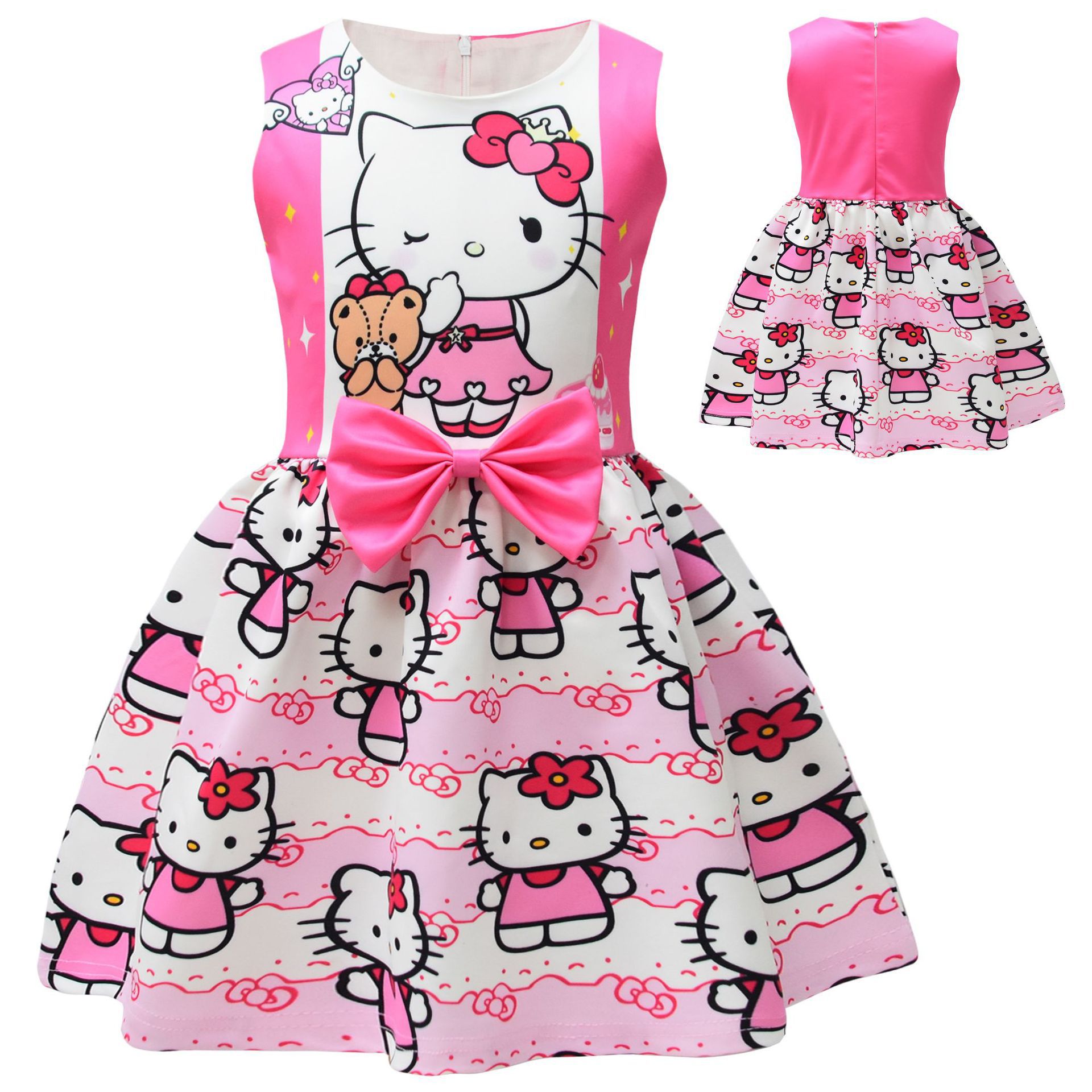 Fuchsia small princess costume, dress, princess style 5