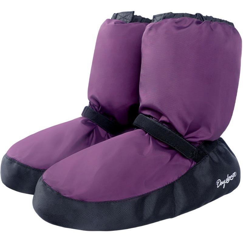 Danza de invierno zapatos cálidos zapatos de baile de ballet zapatos de práctica de las mujeres adultos de fondo grueso Otoño e Invierno botas cortas acolchadas práctica zapatos de algodón