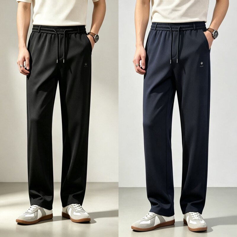 Autumn Chinese cotton slim straight men's pants, casual large size loose sports pants, versatile, direct from the factory