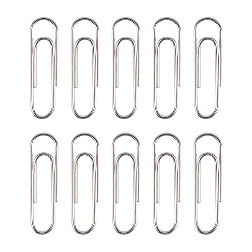 Deli 0018 paper clip metal nickel-plated paper clip 3# 100 pieces color paper clips office supplies stationery