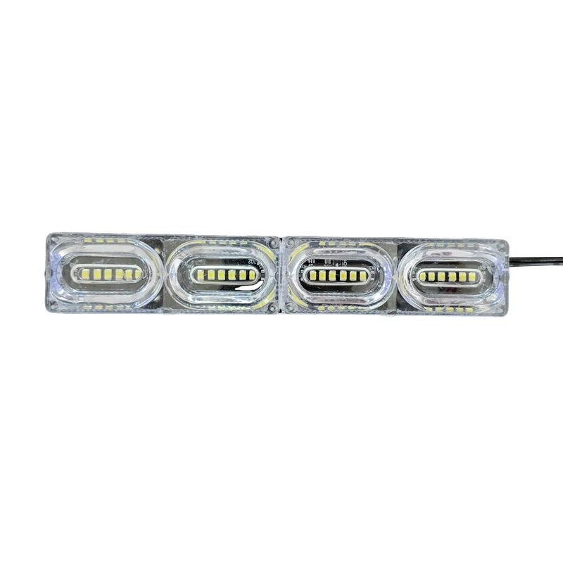 Заводские светодиодные лампы DC12V/24VLED24, красные и синие мигалки, сигнальные огни для грузовика/мотоцикла