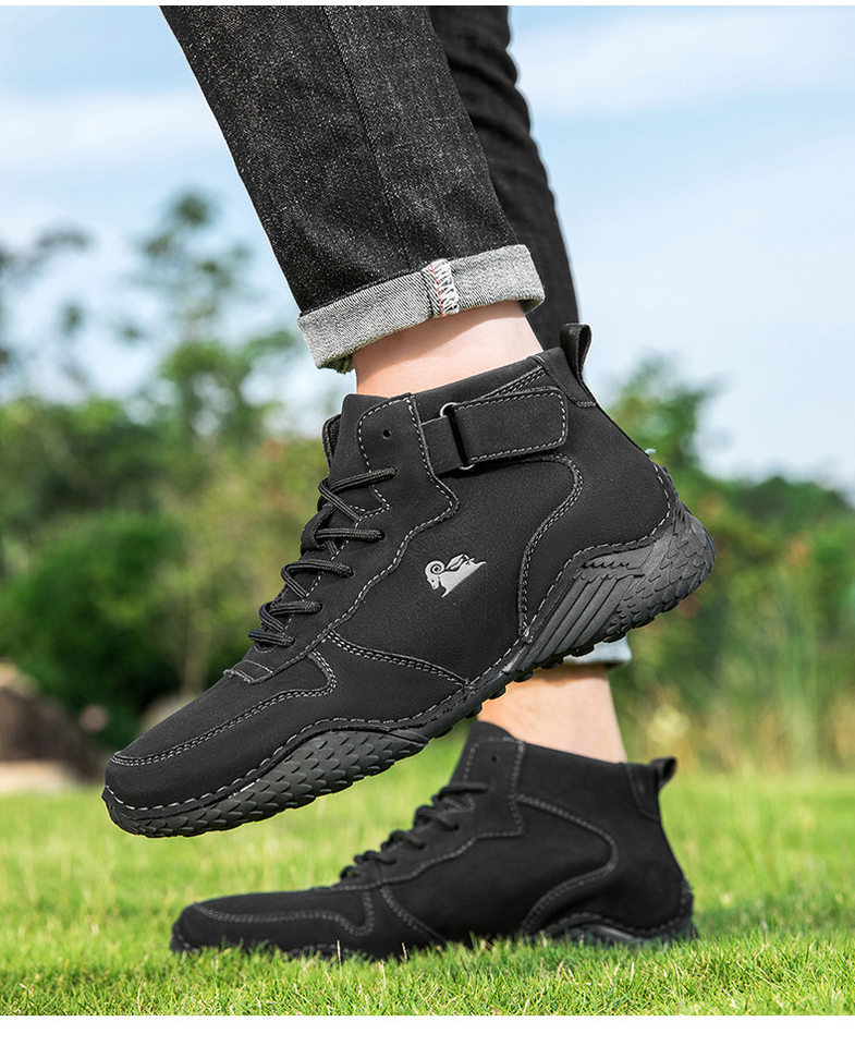 Giày bốt Martin nam cổ cao da lộn, đế bằng chống trượt, phong cách thường ngày — 55079 kaki, 55079 màu nâu, 55079 màu xám, 55079 màu đen chi tiết 20