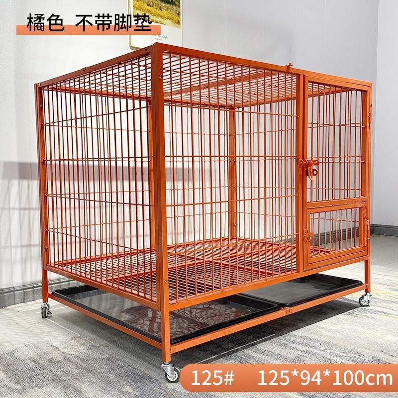 狗笼子大中小型犬金毛加粗加固狗窝厕所一体宠物笼鸦科边牧铁笼子|undefined